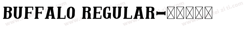 Buffalo Regular字体转换